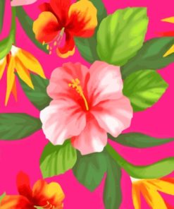 Hawaiian Flower Art Diamond Painting