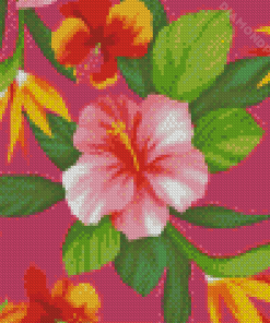 Hawaiian Flower Art Diamond Paintings