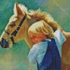 Horse And Child Diamond Paintings