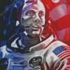 Illustration Neil Armstrong Astronaut Diamond Paintings