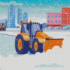 Illustration Snow Plows Diamond Paintings