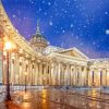 Kazan Cathedral Snow Scene Diamond Painting