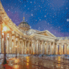 Kazan Cathedral Snow Scene Diamond Paintings