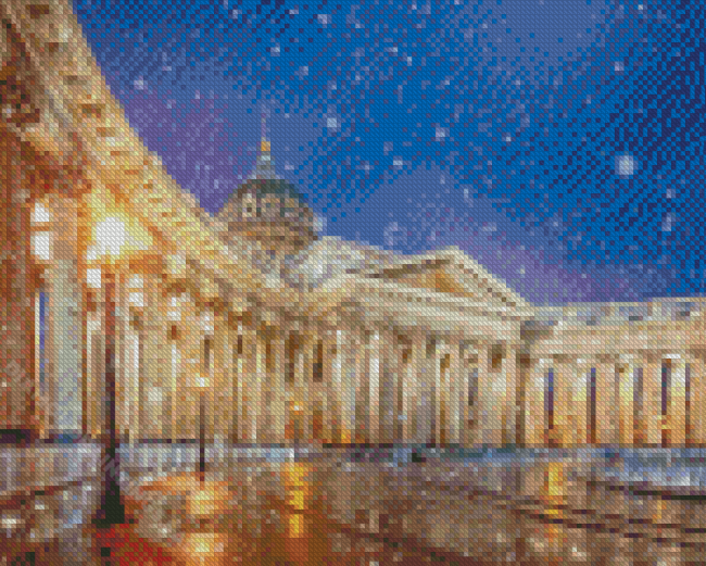 Kazan Cathedral Snow Scene Diamond Paintings