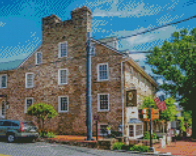 Middleburg Buildings Diamond Paintings