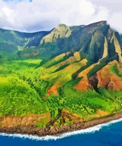 Na Pali Coast Hawaii Landscape Diamond Painting