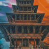 Nepal Bhaktapur Nyatapola Temple Diamond Paintings