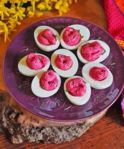 Pink Deviled Eggs Diamond Painting