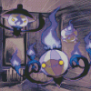 Pokemon Chandelure Art Diamond Paintings