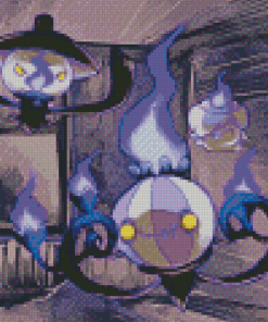Pokemon Chandelure Art Diamond Paintings