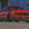 Red 2017 Ford Mustang Diamond Paintings