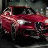 Red Alfa Romeo Stelvio Diamond Painting