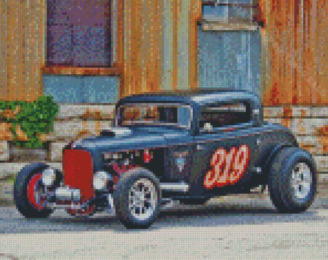 Retro 1932 Ford Car Diamond Paintings