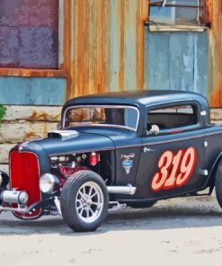 Retro 1932 Ford Car Diamond Painting