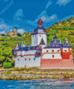 Rhine River Castle Diamond Paintings