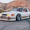 Silvia S13 White Car Diamond Painting