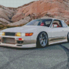 Silvia S13 White Car Diamond Paintings