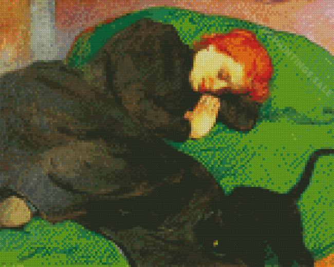 Sleeping Woman On Bed Diamond Paintings