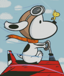 Snoopy And Woodstock Diamond Paintings