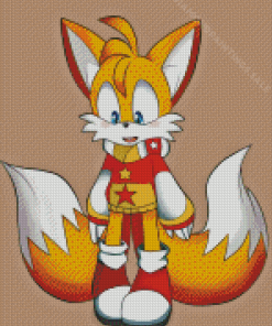 Sonic The Hedgehog Tails Comic Book Character Diamond Paintings