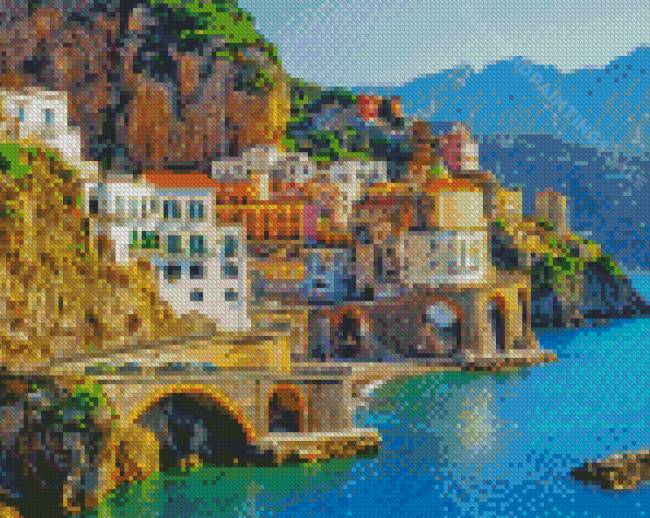 Sorrento Town In Italy Diamond Paintings