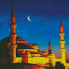 Starry Night Mosque Diamond Paintings