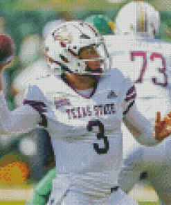 Texas State Bobcats American Football Player Diamond Paintings