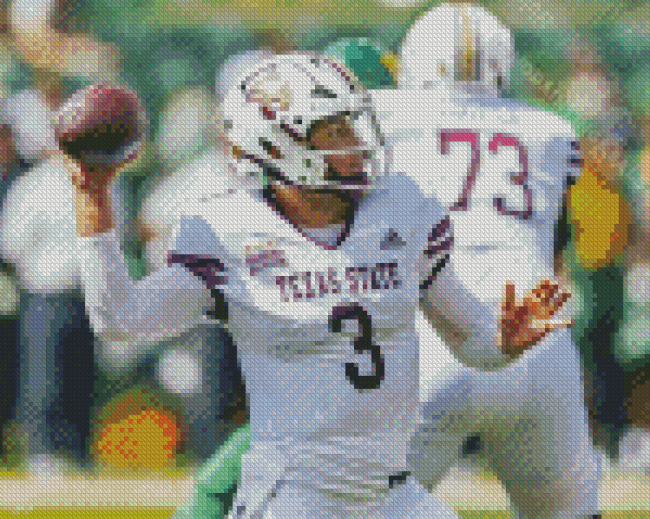 Texas State Bobcats American Football Player Diamond Paintings