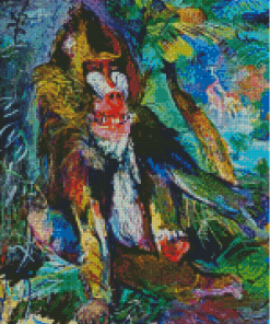 The Mandrill By Oskar Kokoschka Diamond Paintings