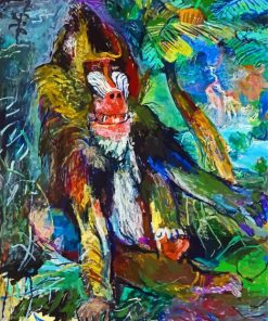 The Mandrill By Oskar Kokoschka Diamond Painting