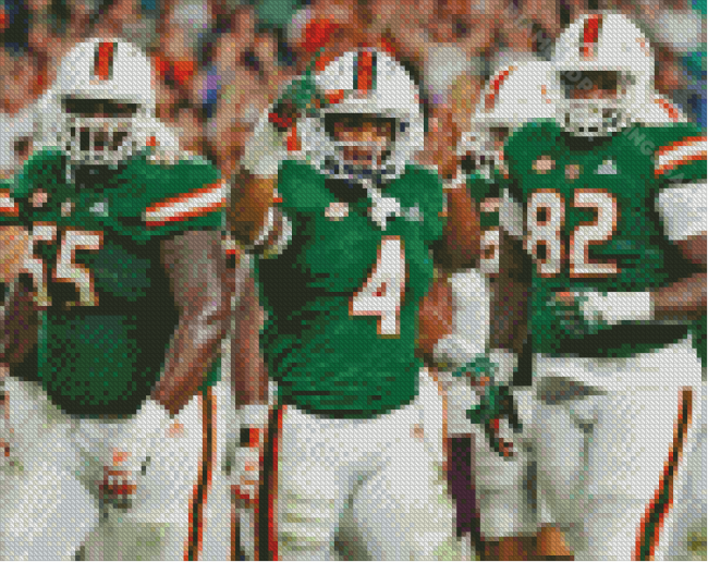 The Miami Hurricanes Football Players Diamond Paintings