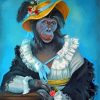 The Lady Monkey Diamond Painting