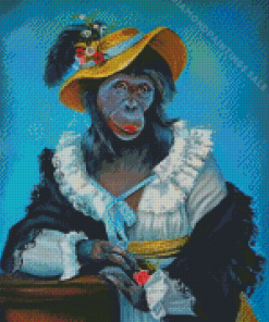The Lady Monkey Diamond Paintings