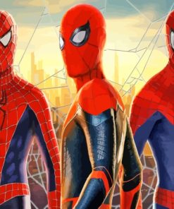 Three Spidermen Heroes Diamond Painting