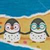 Two Baby Penguins On The Beach Diamond Paintings