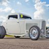 White 32 Ford Car Diamond Painting