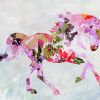 Abstract Pink Horse Diamond Painting