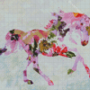 Abstract Pink Horse Diamond Paintings