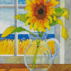 Aesthetic Beach Sunflower Diamond Paintings