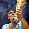 Aesthetic Diego Maradona Diamond Painting