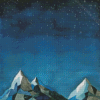 Aesthetic Mountain Night Diamond Paintings
