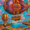 Aesthetic Air Ship Diamond Paintings