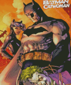 Batman With Catwoman And Joker Diamond Paintings