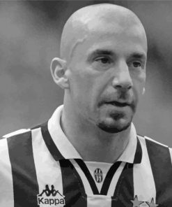 Black And White Gianluca Vialli Diamond Painting