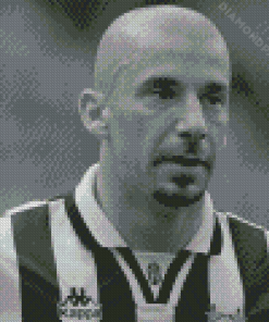 Black And White Gianluca Vialli Diamond Paintings