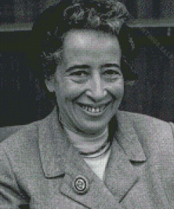 Black And White Hannah Arendt Diamond Paintings