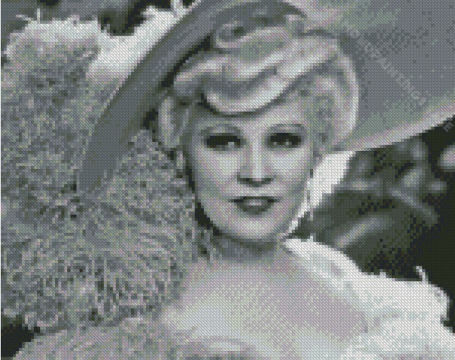 Black And White Mae West Actress Diamond Paintings