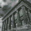 Black And White Penshaw Monument Diamond Paintings