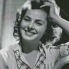 Black And White Ingrid Bergman Diamond Paintings