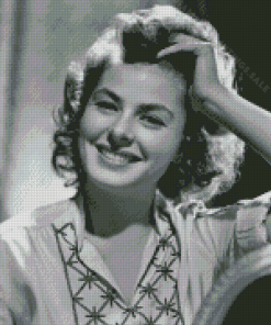 Black And White Ingrid Bergman Diamond Paintings